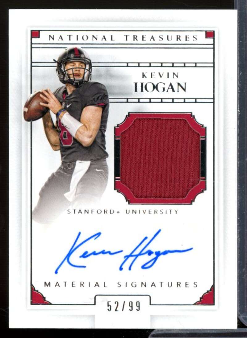 Kevin Hogan RC 2016 Panini National Treasures Collegiate Material Signatures #3  Image 1