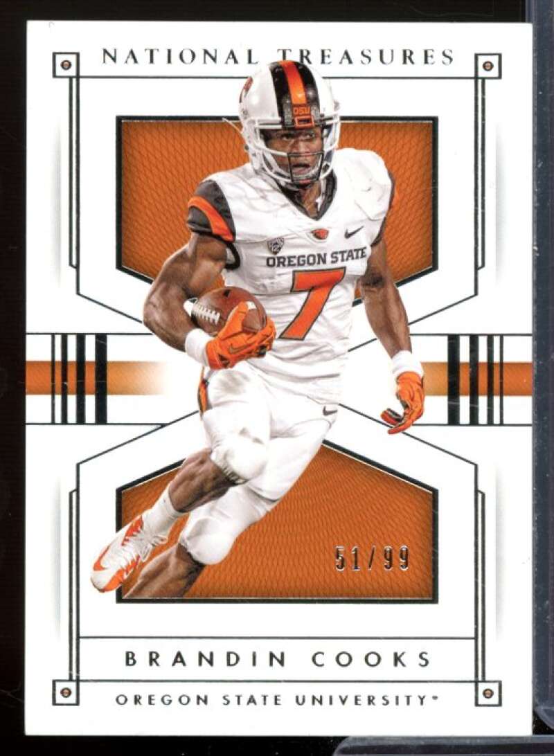 Brandin Cooks Rookie Card 2016 Panini National Treasures Collegiate #16  Image 1