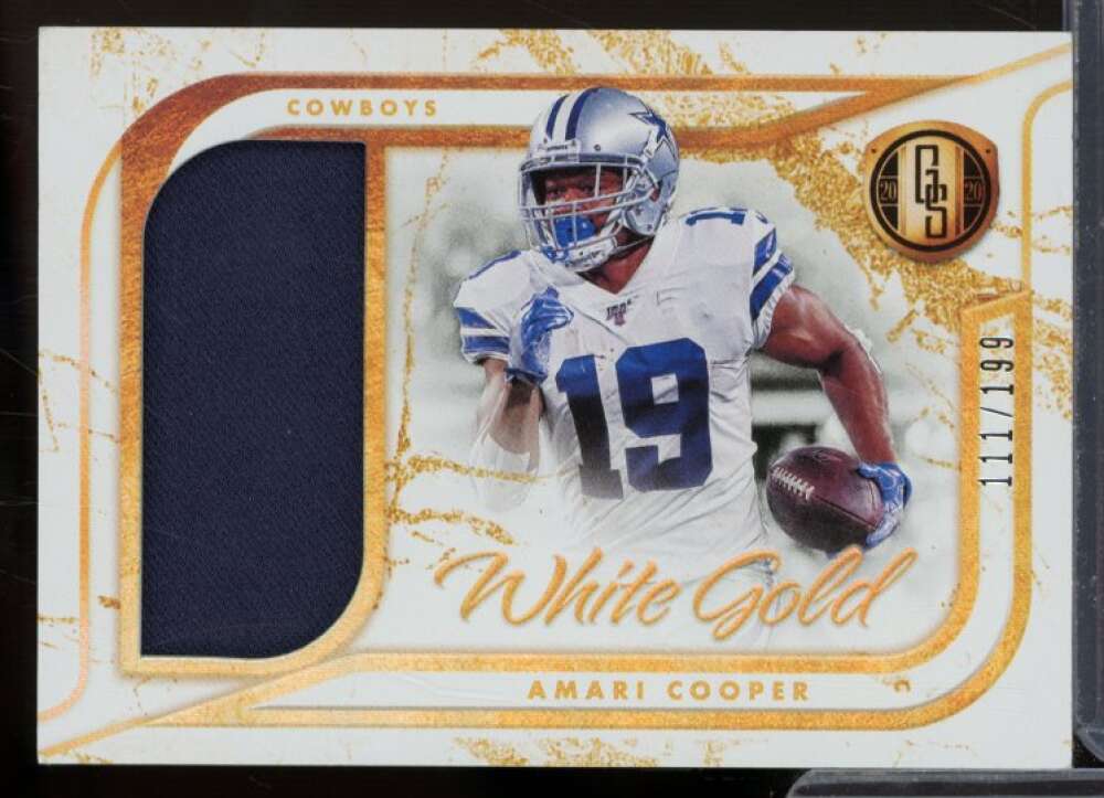 Amari Cooper Card 2020 Panini Gold Standard White Gold Materials #9  Image 1