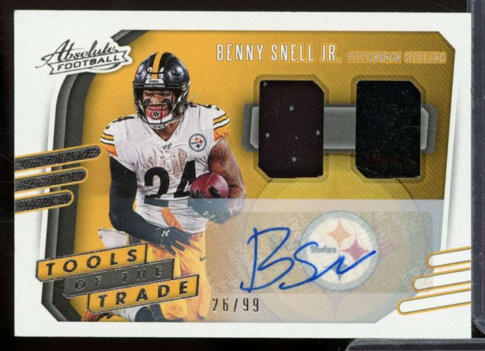 Benny Snell Jr. 2020 Absolute Tools of the Trade Dual Material Autographs #50  Image 1