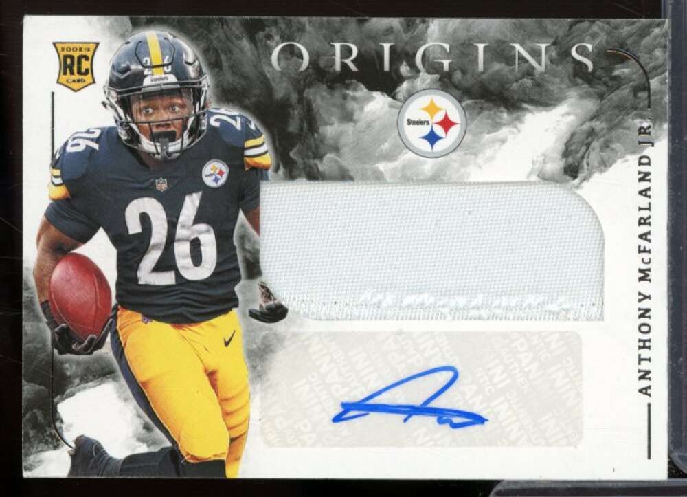 Anthony McFarland Jr. JSY AU Rookie Card 2020 Panini Origins #139  Image 1