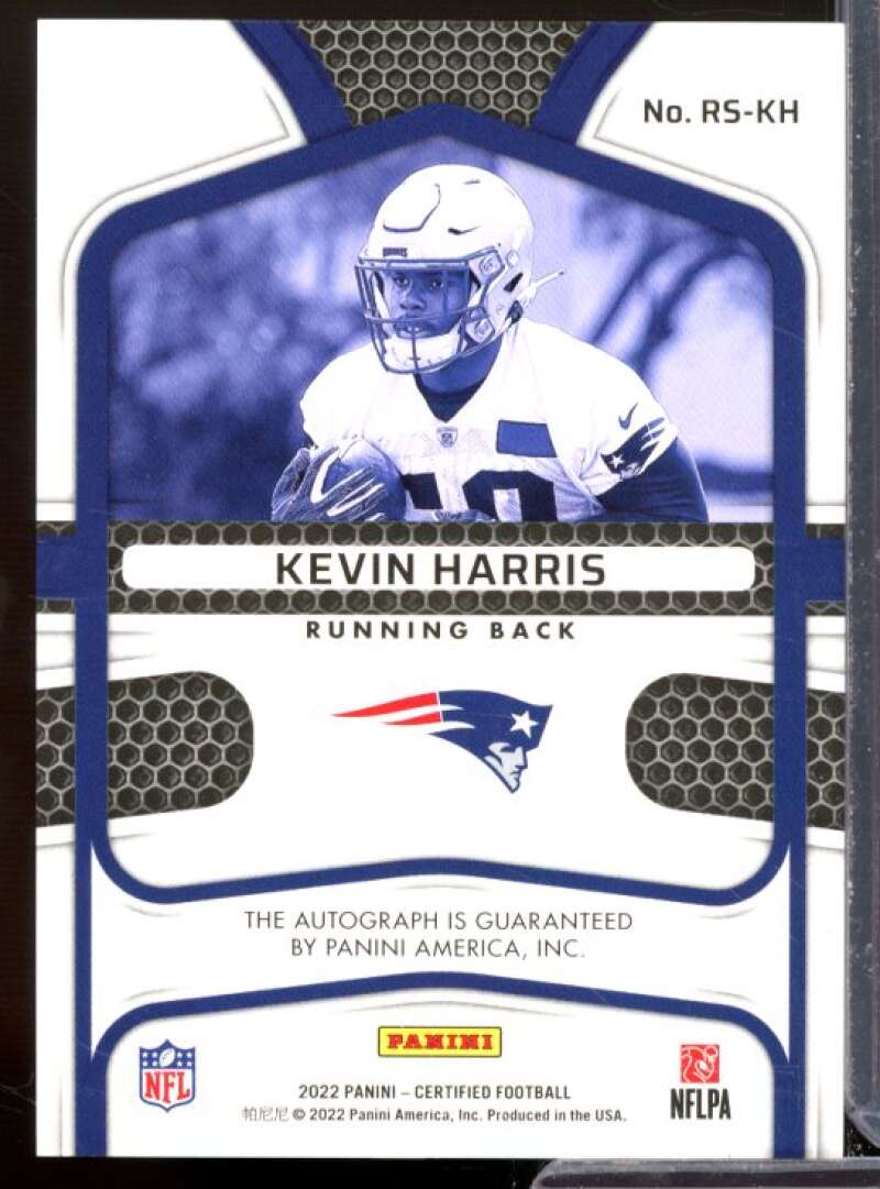 Kevin Harris Rookie Card 2022 Certified Rookie Signatures Mirror Red #36  Image 2