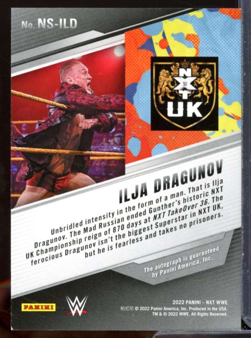 Ilja Dragunov Card 2022 Panini WWE NXT Signatures #NSILD  Image 2