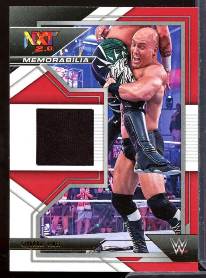 Giovanni Vinci Card 2022 Panini WWE NXT Memorabilia Red #NXMFAH  Image 1