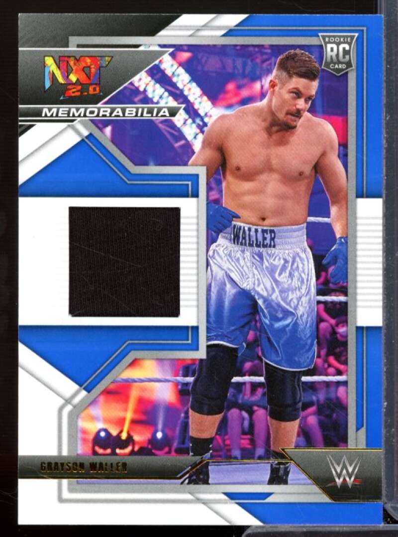 Grayson Waller Rookie Card 2022 Panini WWE NXT Memorabilia Blue #NXMGWL  Image 1