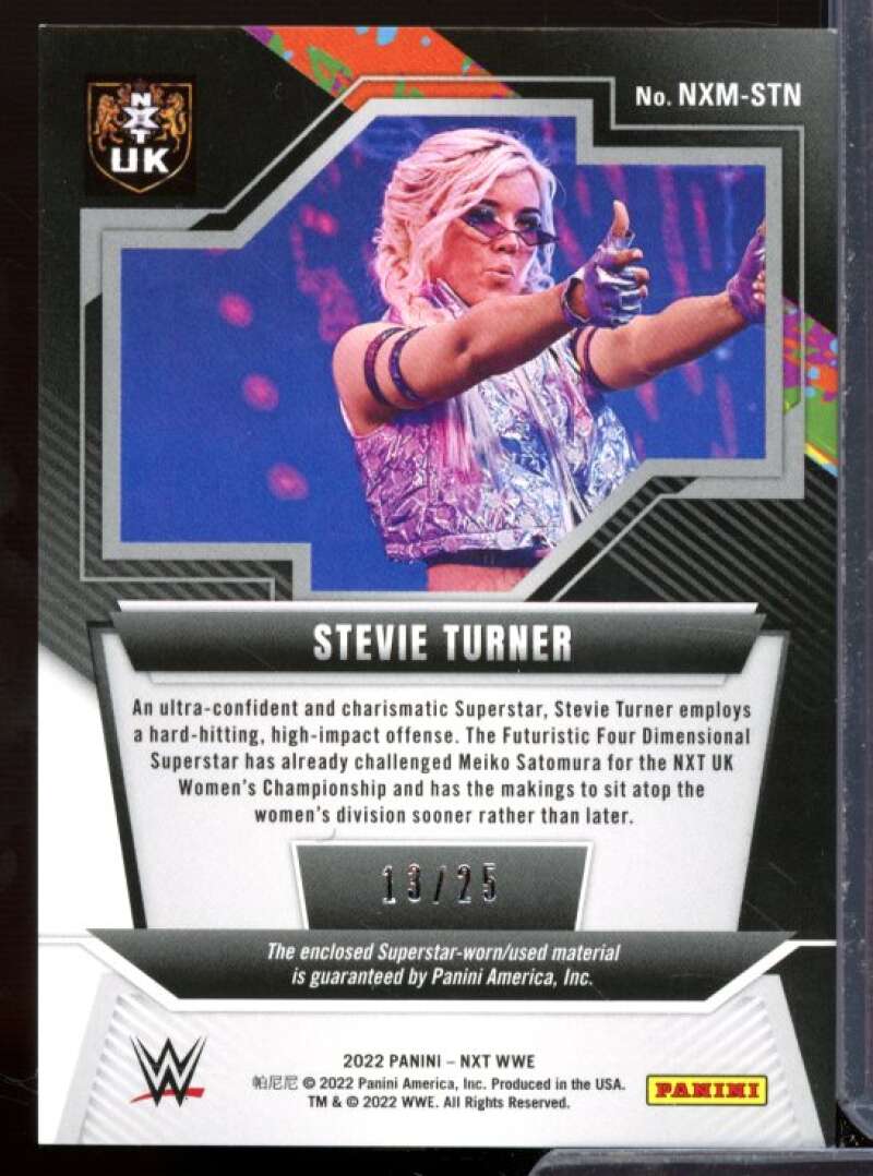 Stevie Turner Rookie 2022 Panini WWE NXT Memorabilia Black and Gold #NXMSTN  Image 2