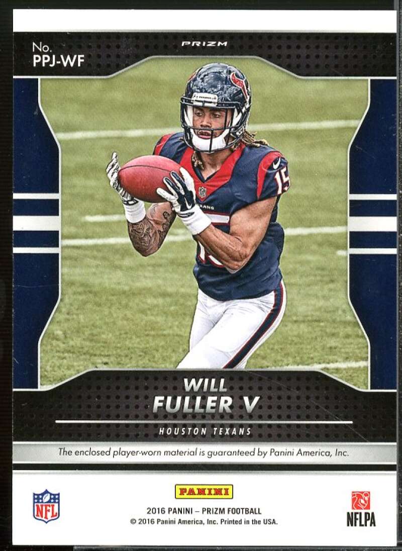 Will Fuller Card 2016 Panini Prizm Prizm Premier Jerseys #7  Image 2