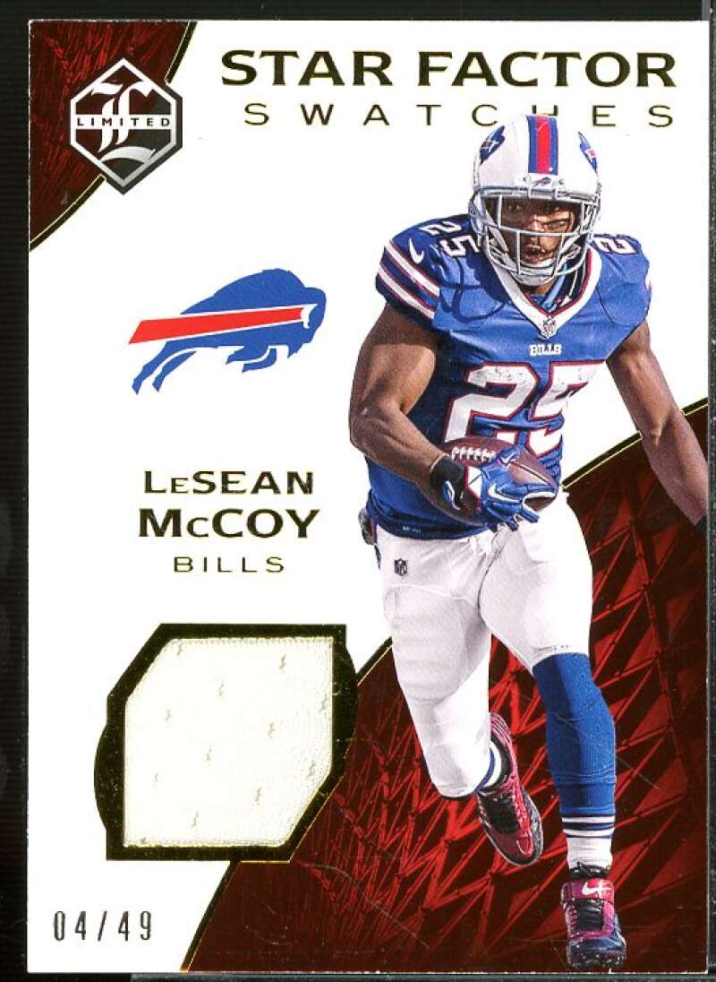 LeSean McCoy Card 2016 Limited Star Factor Swatches #23  Image 1