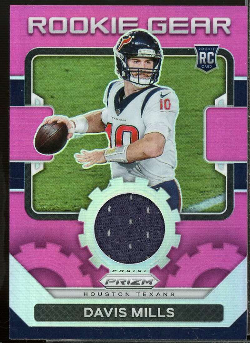 Davis Mills Rookie Card 2021 Panini Prizm Rookie Gear Pink #22  Image 1