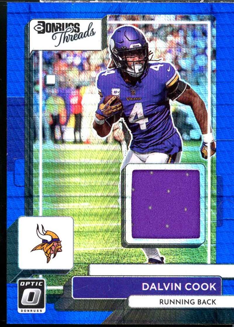 Dalvin Cook Card 2022 Donruss Optic Donruss Threads Blue Hyper #8  Image 1