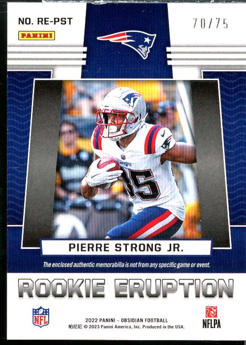 Strong Jr. RC 2022 Obsidian Rookie Eruption Materials Electric Etch Orange #38  Image 2