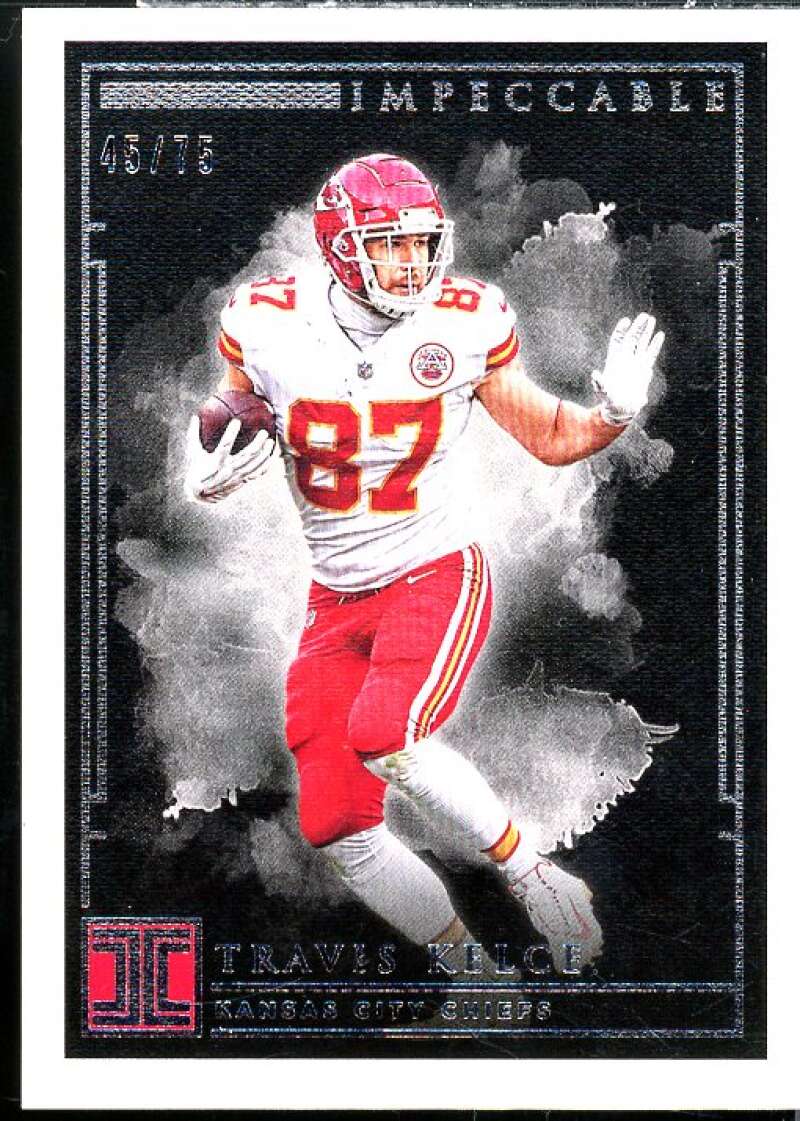 Travis Kelce Card 2019 Panini Impeccable #2  Image 1