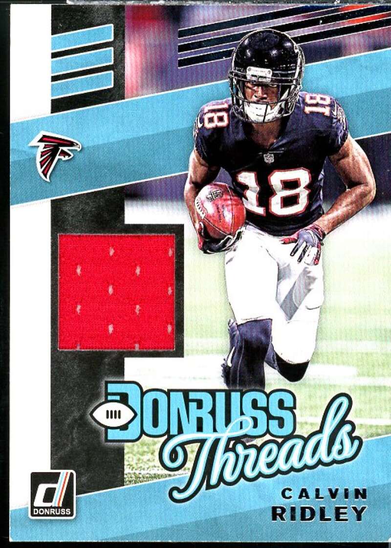 Calvin Ridley Card 2019 Donruss Threads Blue #5  Image 1