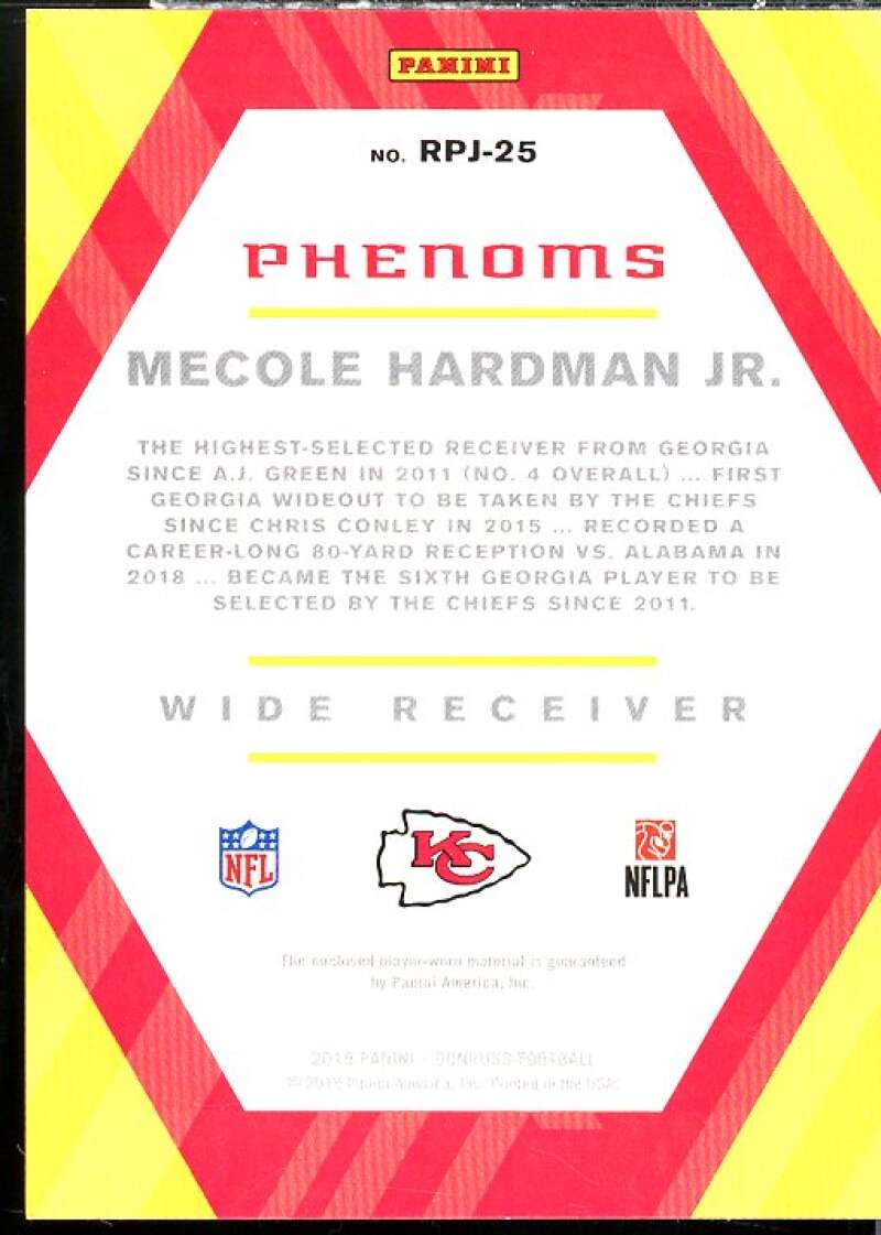 Mecole Hardman Jr. Rookie 2019 Limited Rookie Phenoms Jerseys Gold Spotlight #15  Image 2