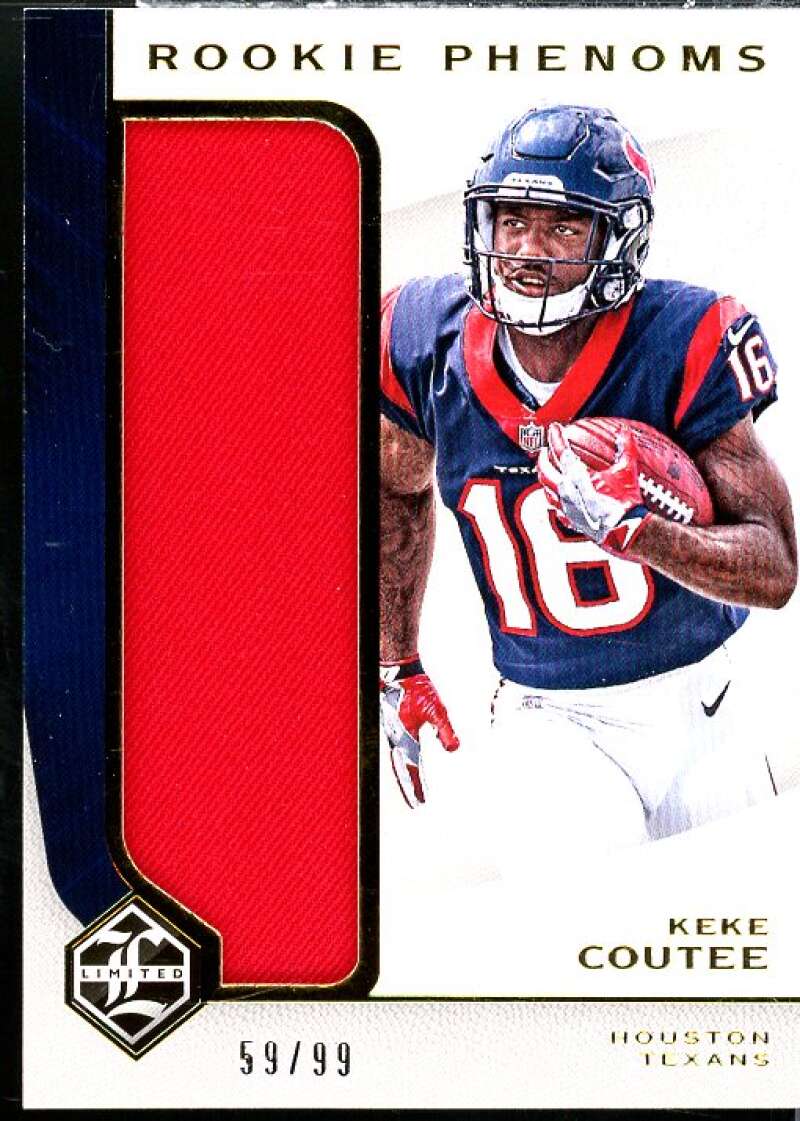 Keke Coutee Rookie Card 2018 Limited Rookie Phenoms Jerseys #26  Image 1