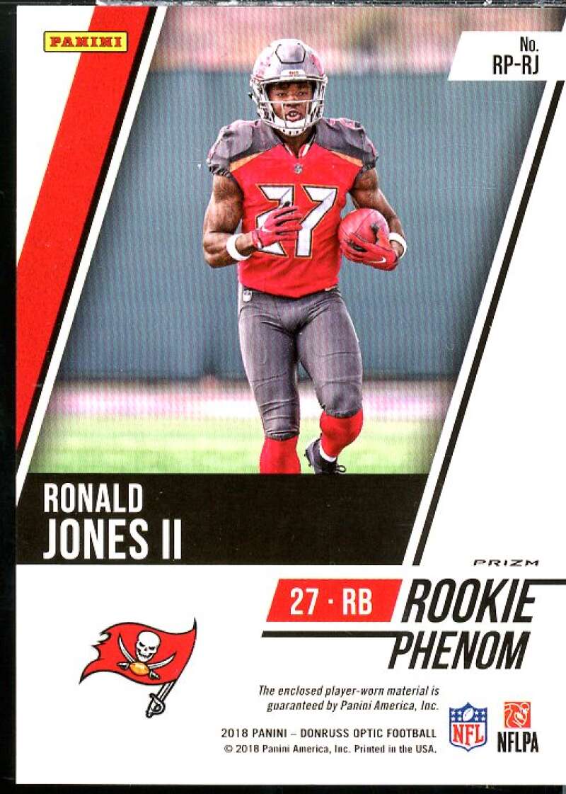 Ronald Jones II Rookie Card 2018 Donruss Optic Rookie Phenoms Jerseys #10  Image 2