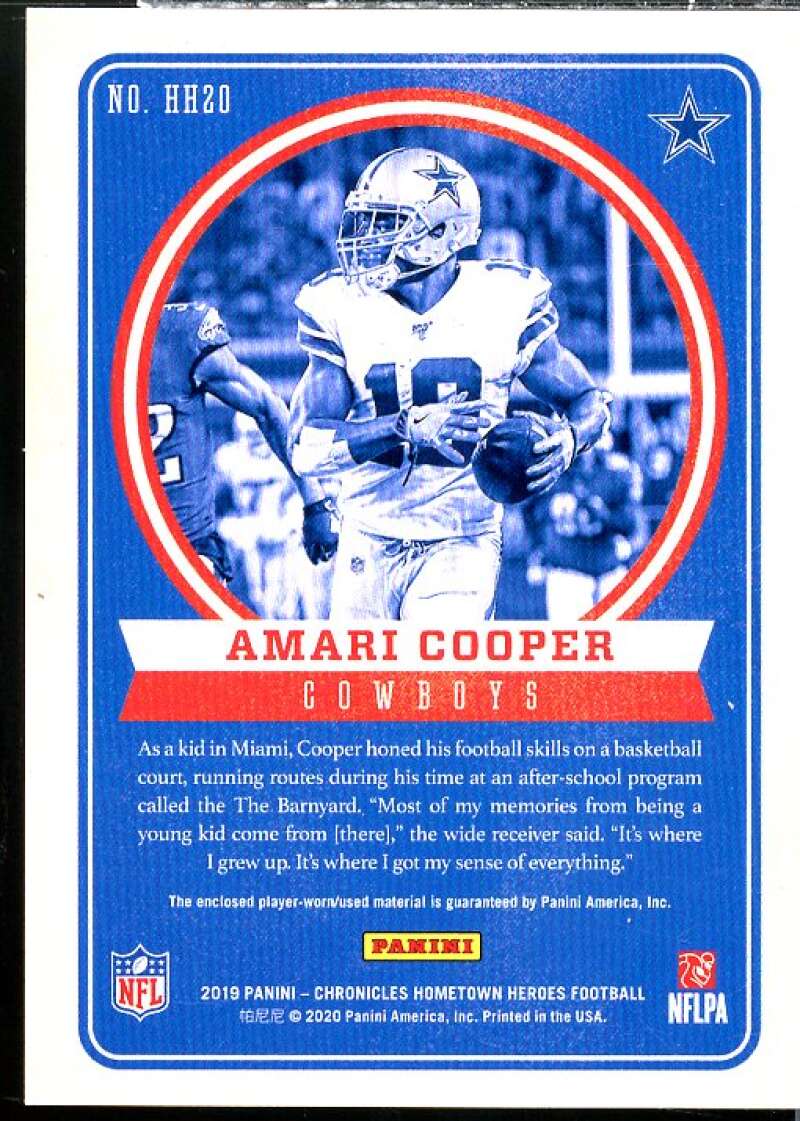 Amari Cooper Card 2019 Hometown Heroes Dual Jerseys #20  Image 2