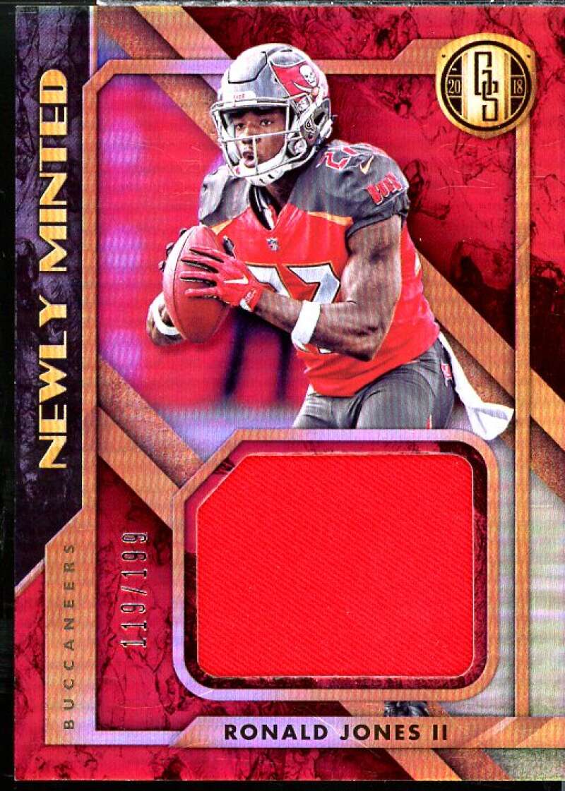 Ronald Jones II Rookie 2018 Panini Gold Standard Newly Minted Memorabilia #18  Image 1