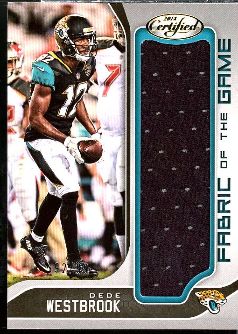 Dede Westbrook Card 2018 Certified Fabric of the Game #51  Image 1