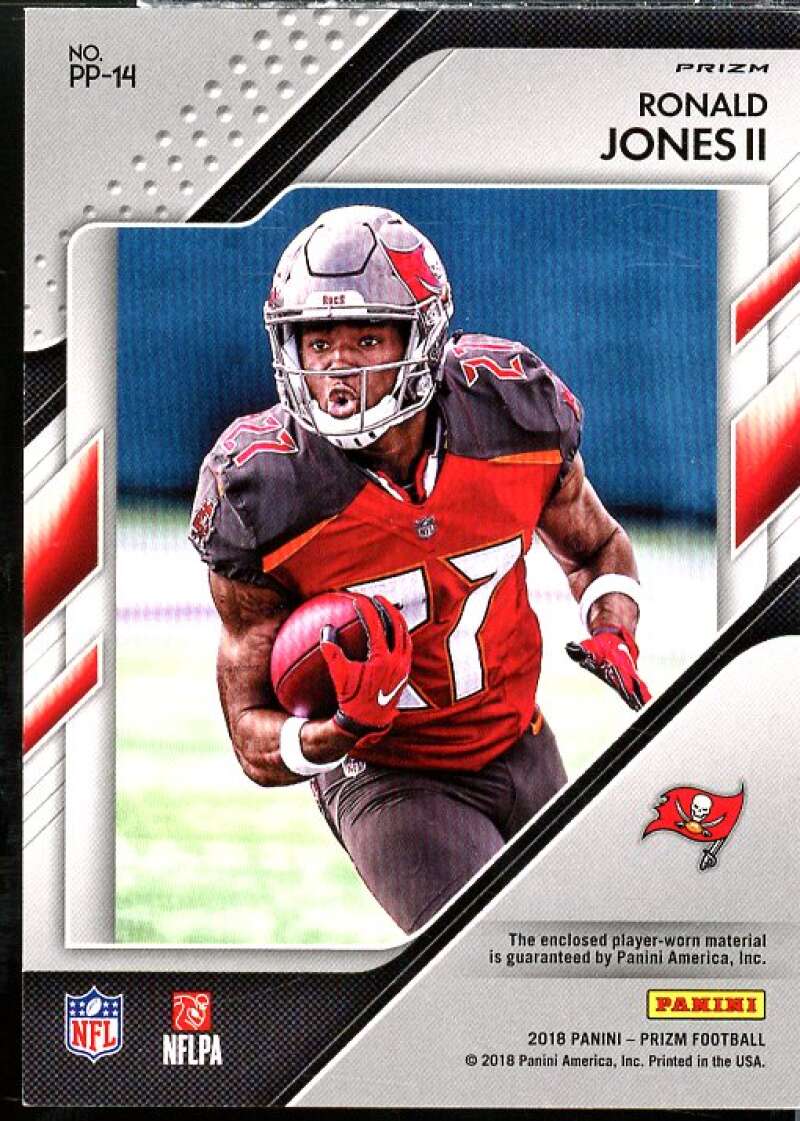 Ronald Jones II Rookie Card 2018 Panini Prizm Prizm Premier Jerseys #14  Image 2