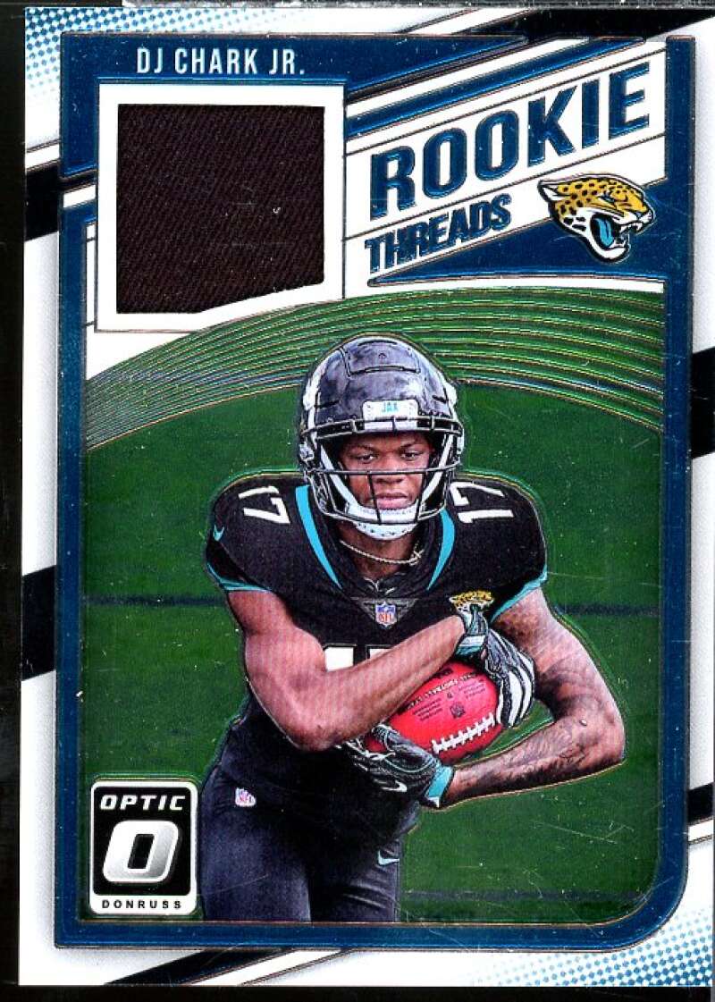 D.J. Chark Jr. Rookie Card 2018 Donruss Optic Rookie Threads #14  Image 1