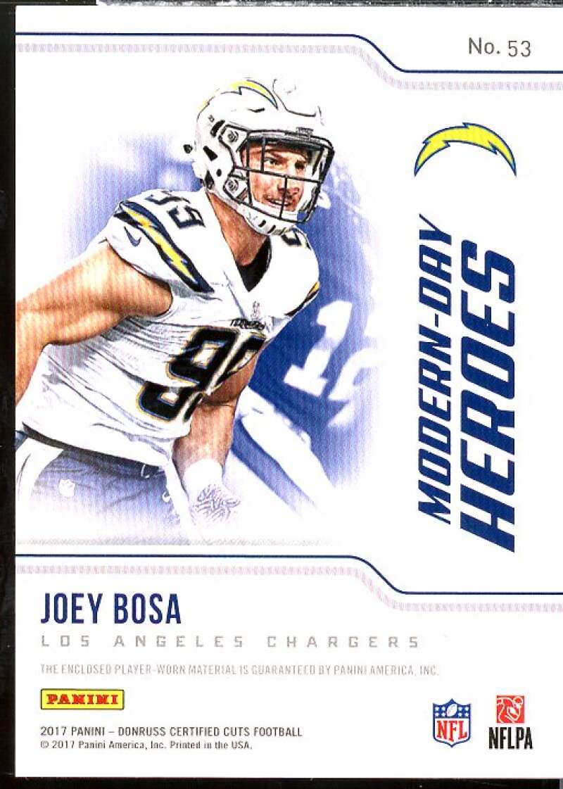 Joey Bosa Card 2017 Certified Cuts Modern Day Heroes Memorabilia #53  Image 2