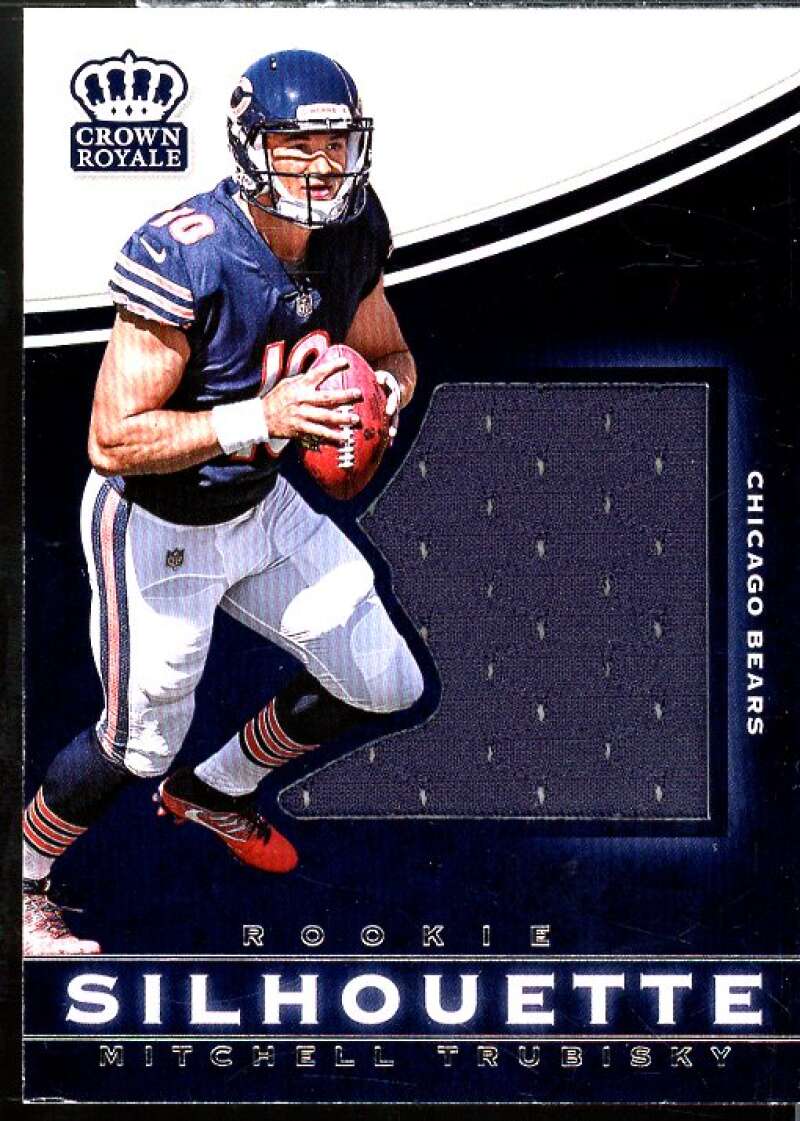 Mitchell Trubisky Rookie 2017 Crown Royale Jumbo Rookie Silhouette Jerseys #5  Image 1