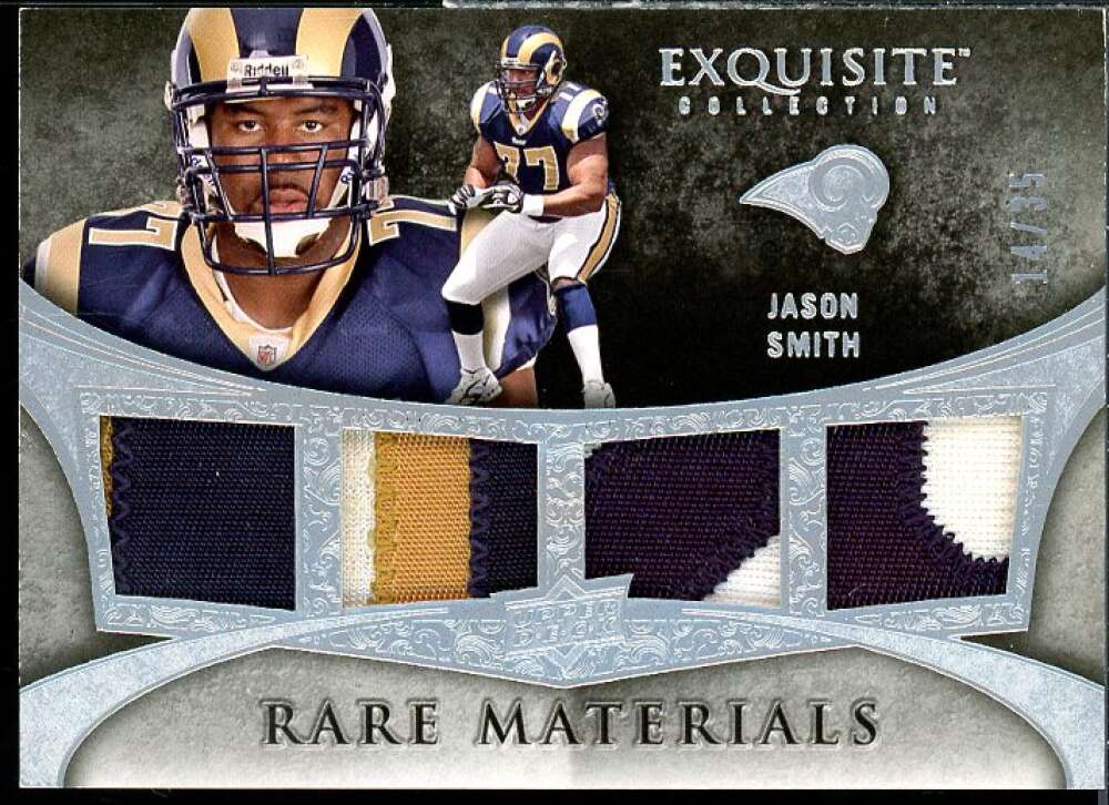 Jason Smith Card 2009 Exquisite Collection Rare Materials #4JS  Image 1