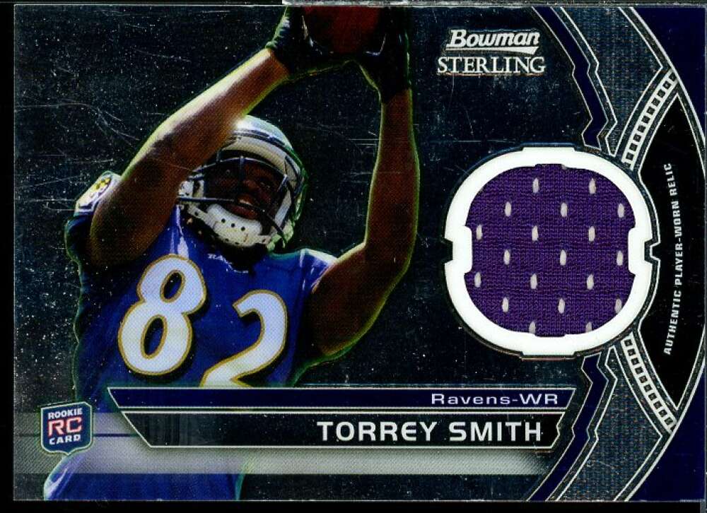 Torrey Smith JSY Rookie Card 2011 Bowman Sterling #BSRTS  Image 1