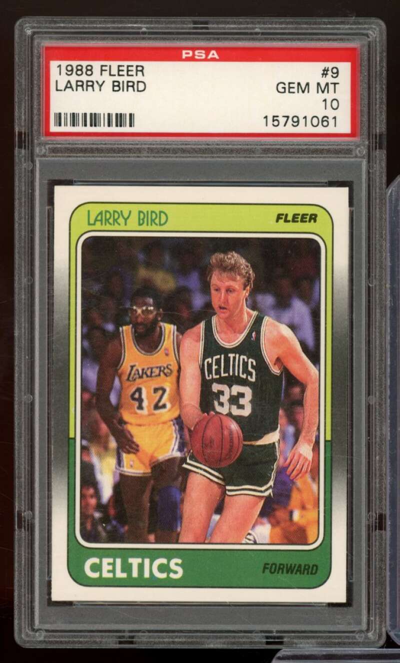 Larry Bird Card 1988-89 Fleer #9 PSA 10 Image 1