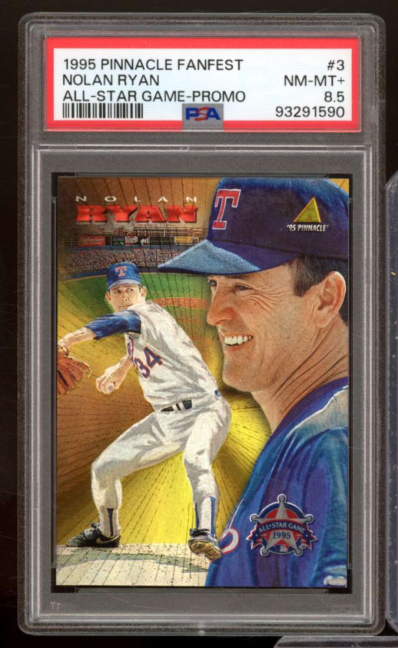 Nolan Ryan Card 1995 Pinnacle Fanfest All-Star Game Promo #3 PSA 8.5 Image 1