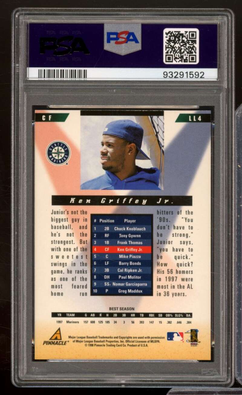 Ken Griffey Jr. Card 1998 Score #LL4 PSA 8.5 Image 2