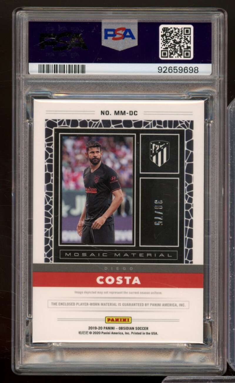 Diego Costa 2019 Obsidian Mosaic Relic Electric Etch Purple #Mmdc PSA Authentic Image 2