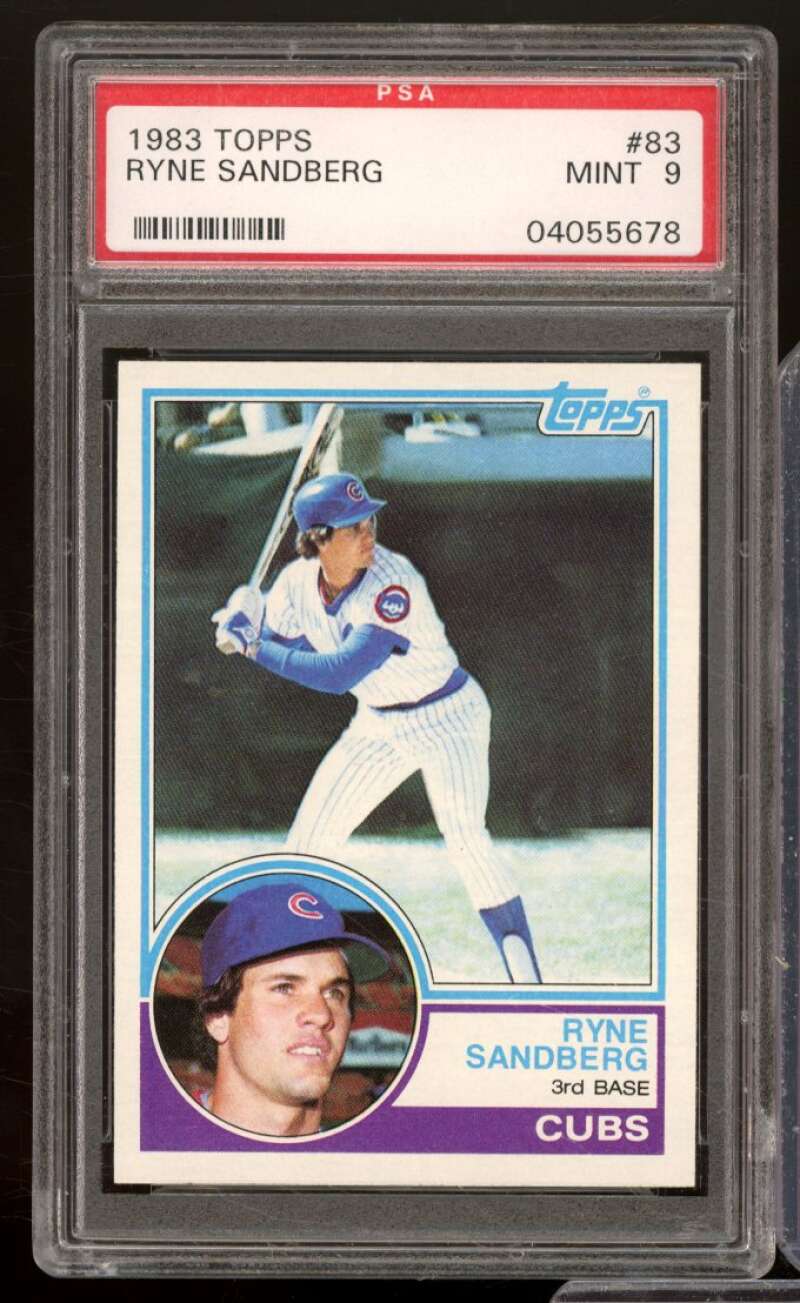 Ryne Sandberg Rookie Card 1983 Topps #83 PSA 9 Image 1