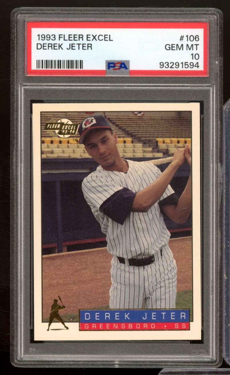 Derek Jeter Rookie Card 1993 Fleer Excel #106 PSA 10 Image 1