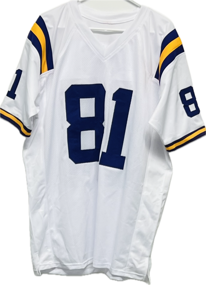 Thaddeus Moss Autograph Signed LSU Football Jersey BAS Authentic   Image 2