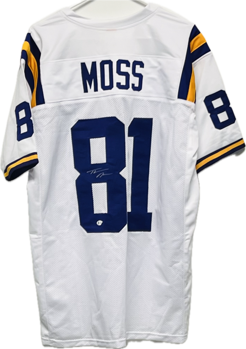 Thaddeus Moss Autograph Signed LSU Football Jersey BAS Authentic   Image 1