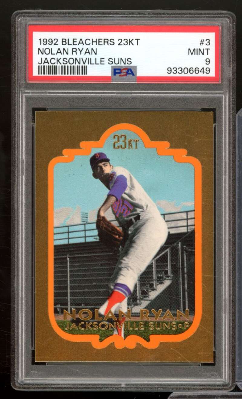 Nolan Ryan Card 1992 Bleachers 23Kt Jacksonville Suns #3 PSA 9 Image 1