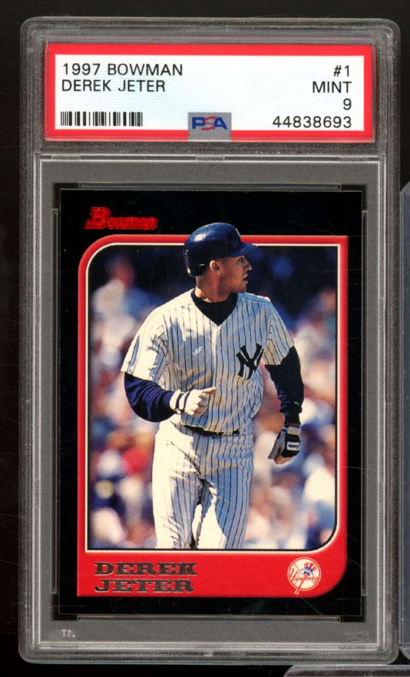 Derek Jeter Card 1997 Bowman #1 PSA 9 Image 1