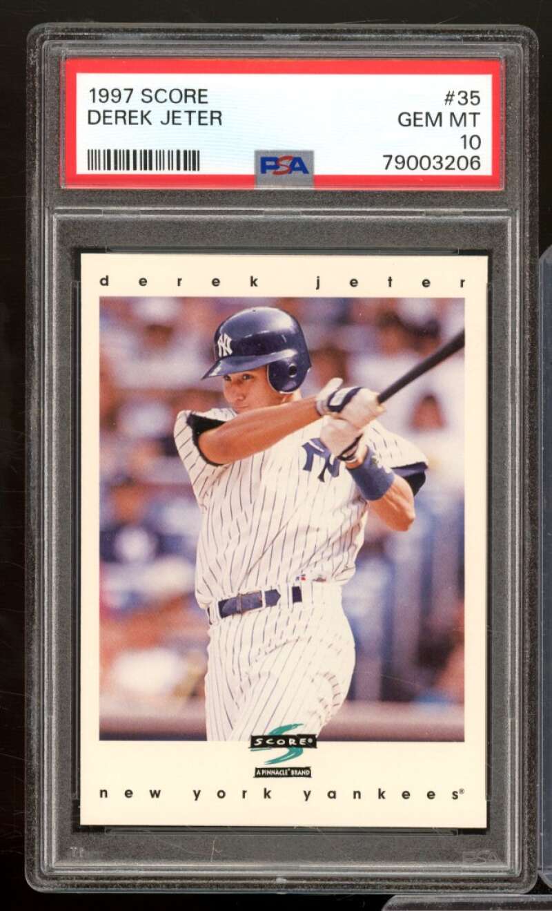 Derek Jeter Card 1997 Score #35 PSA 10 Image 1