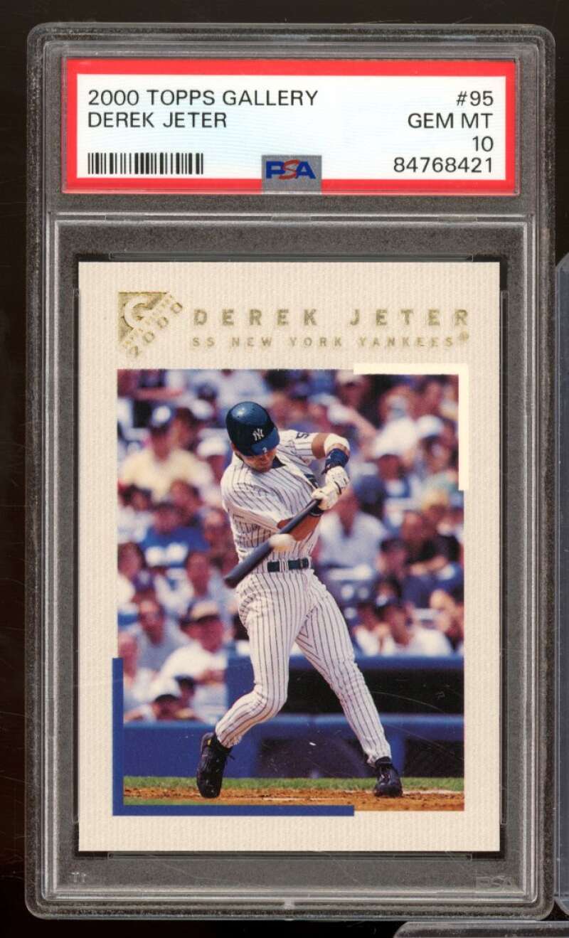 Derek Jeter Card 2000 Topps Gallery #95 PSA 10 Image 1