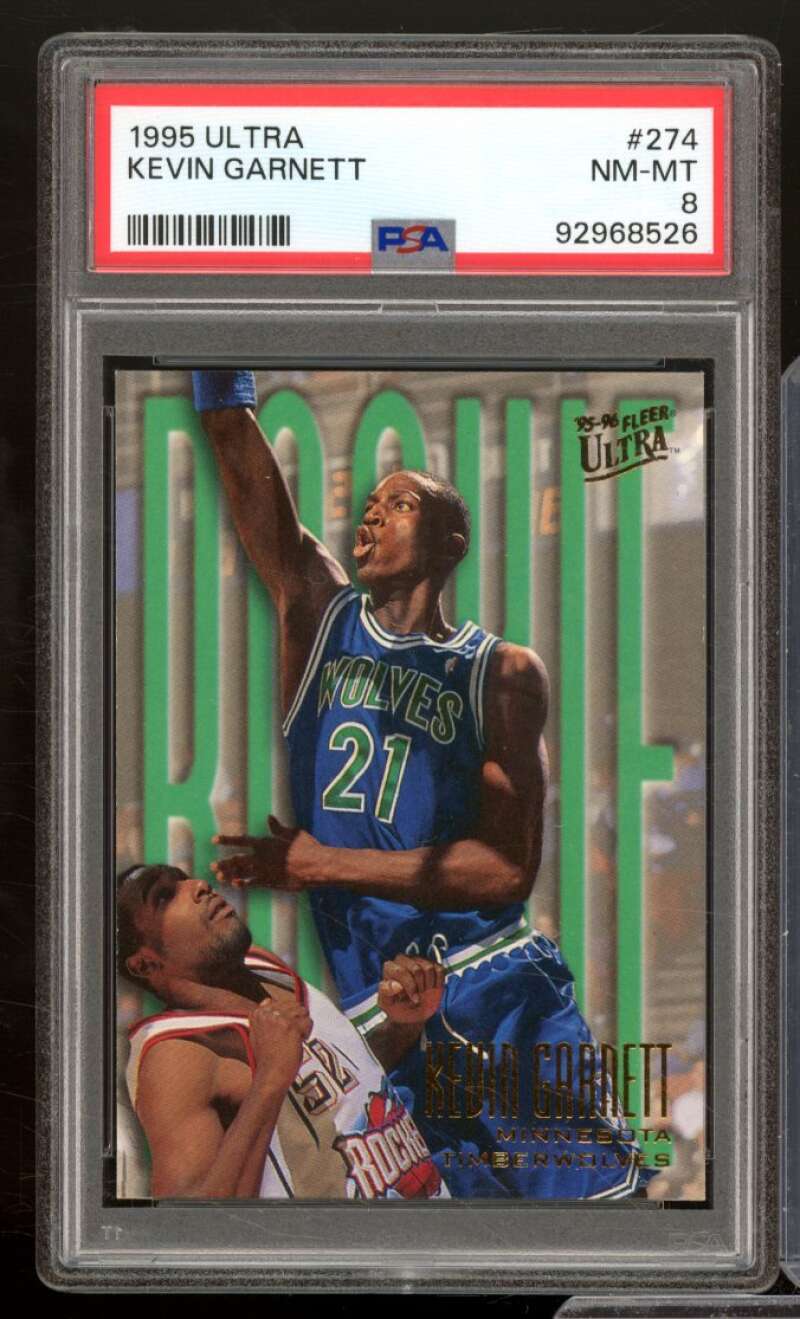 Kevin Garnett Rookie Card 1995-96 Ultra #274 PSA 8 Image 1