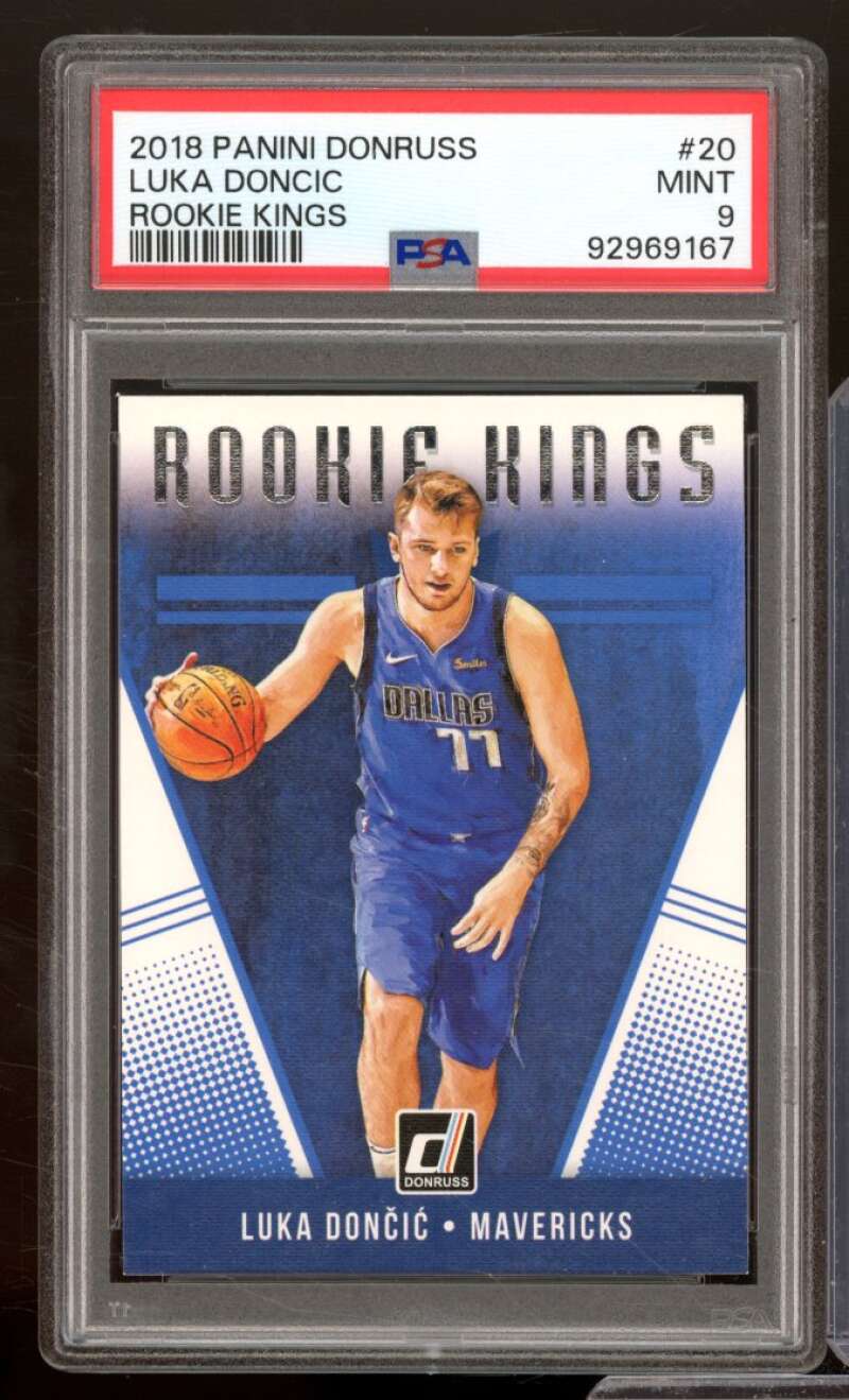 Luka Doncic Rookie Card 2018-19 Panini Donruss Rookie Kings #20 PSA 9 Image 1