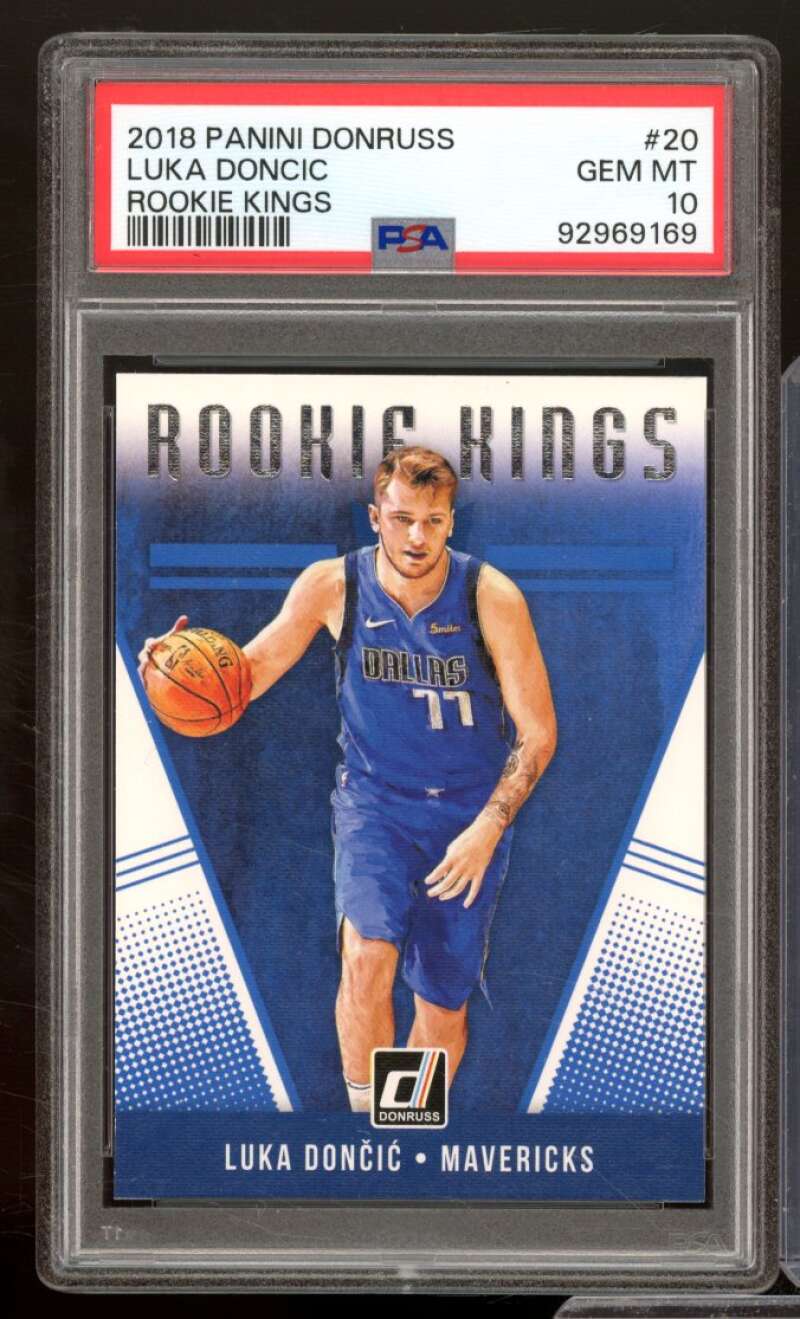 Luka Doncic Rookie Card 2018-19 Panini Donruss Rookie Kings #20 PSA 10 Image 1