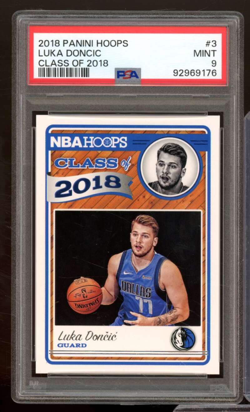 Luka Doncic Rookie Card 2018-19 Panini Hoops Class of 2018 #3 PSA 9 Image 1