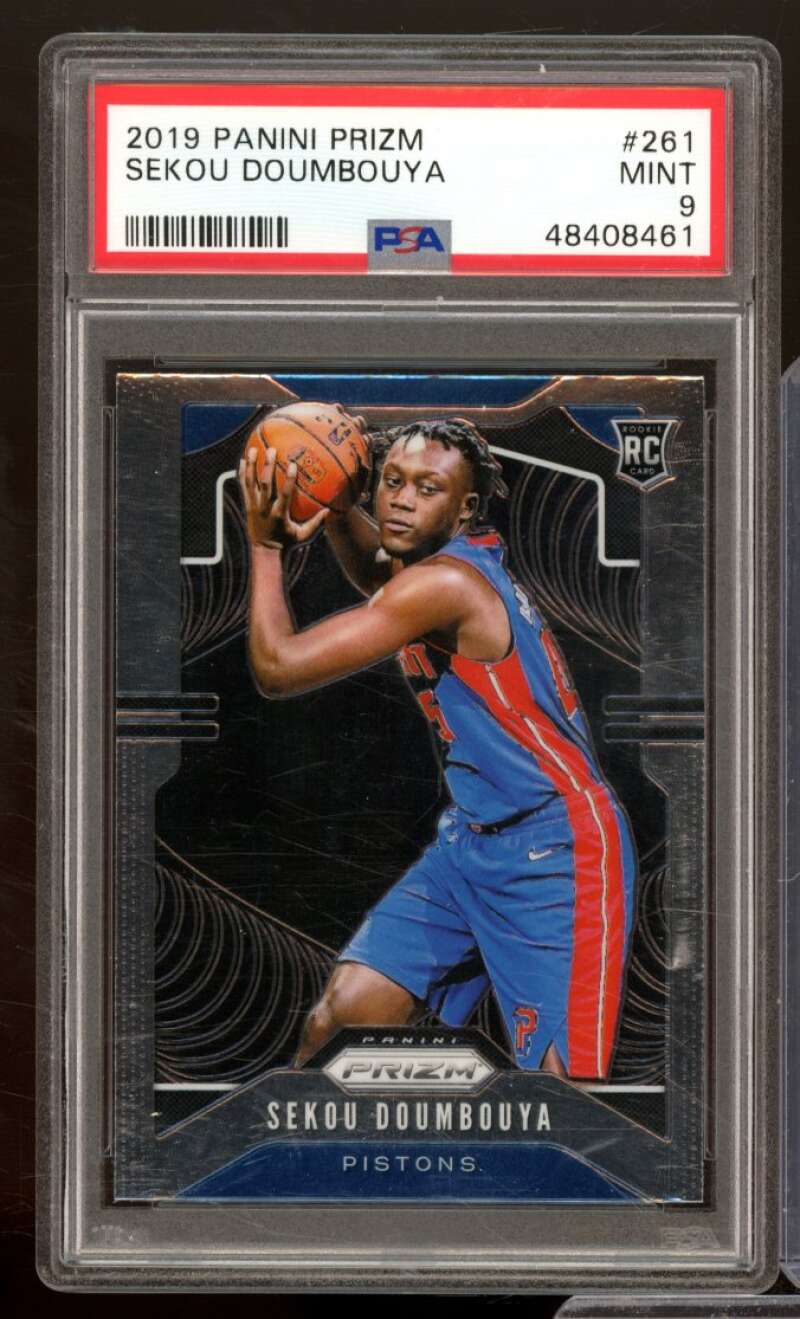 Sekou Doumbouya Rookie Card 2019-20 Panini Prizm #261 PSA 9 Image 1