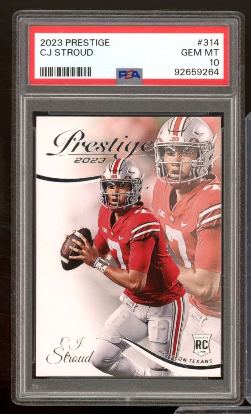 C.J. Stroud Rookie Card 2023 Prestige #314 PSA 10 Image 1