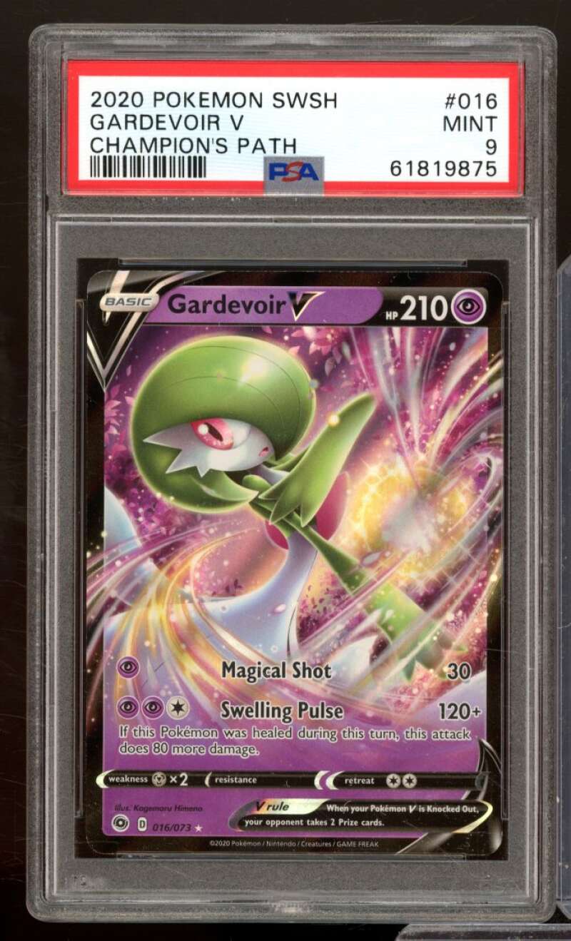 Gardevoir V Card 2020 Champion's Path Swsh #016 PSA 9 Image 1