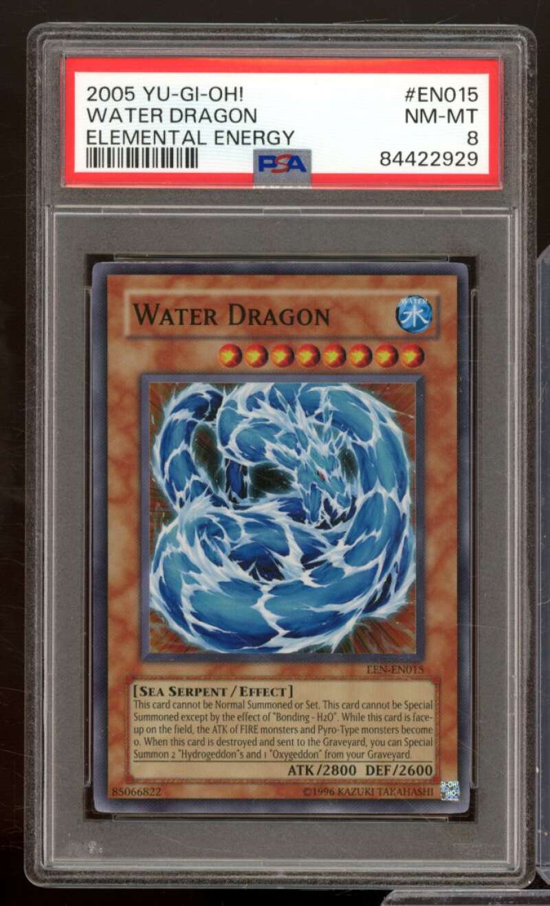 Water Dragon Card 2005 Yu-Gi-Oh Elemental Energy #Eno15 PSA 8 Image 1