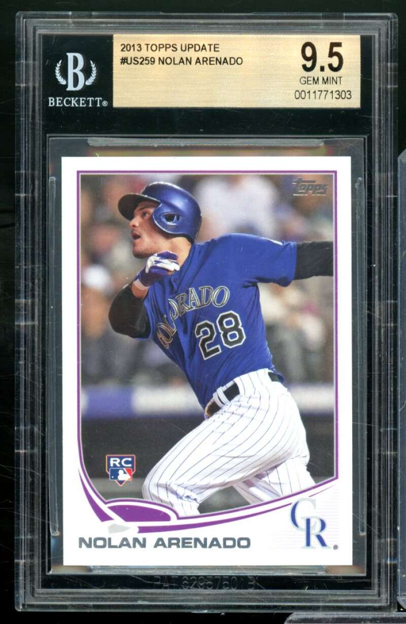 Nolan Arenado Rookie Card 2013 Topps Update #US259 BGS 9.5 Image 1